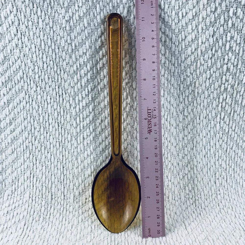 Vintage Ultratemp Serving Spoon Amber Brown Robinson Knife Co Retro‎ Kitchen MCM